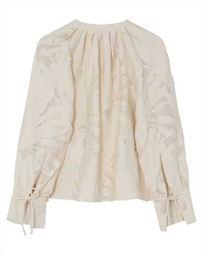 Day Birger et Mikkelsen - Penka Raw Jacquard Bluse - Jet Stream